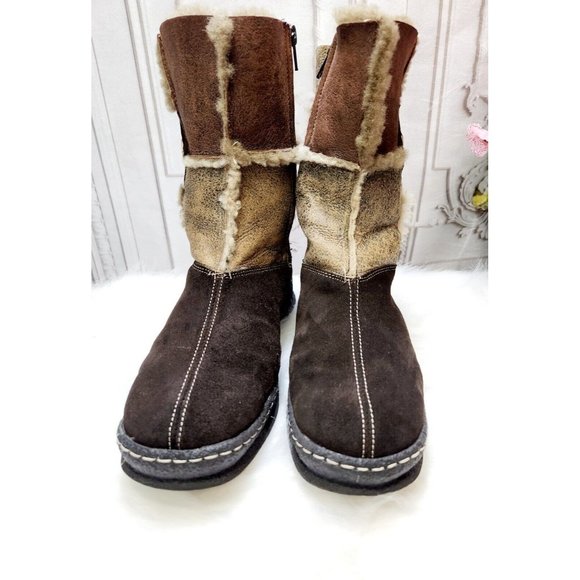 Rieker Brown and Tan Winter Boots - Picture 2 of 4
